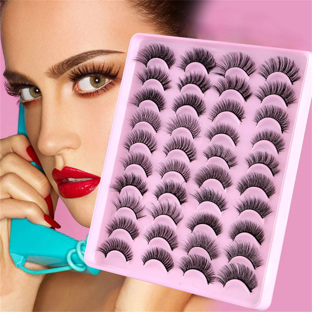 20 Pairs Focipeysa Eyelashes D curl Lash Strips Natural Look Russian Strip Lashes Wispy False Eyelashes 5 Styles Mixed Lashes
20 Pairs Focipeysa Eyelashes D curl Lash Strips Natural Look Russian Strip Lashes Wispy False Eyelashes 5 Styles Mixed Lashes