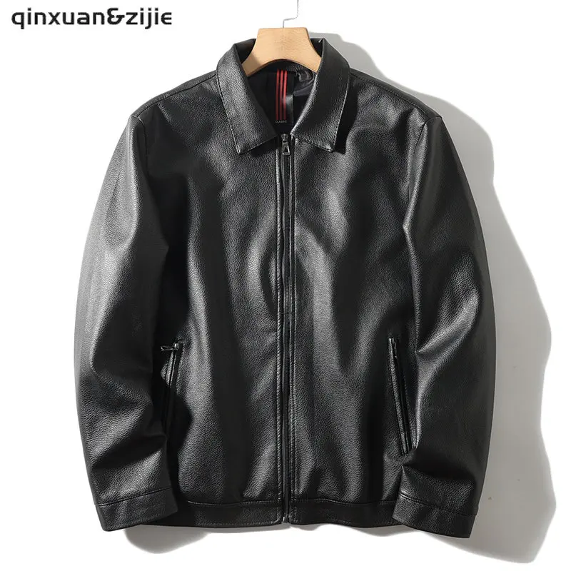 PU Leather Jacket Men Black Soft Faux Leather Motorcycle Biker Fashion Zip Fly Leather Coats Male Bomber Jacket Pockets Clothes
PU Leather Jacket Men Black Soft Faux Leather Motorcycle Biker Fashion Zip Fly Leather Coats Male Bomber Jacket Pockets Clothes
