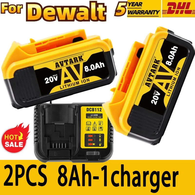 Для DeWalt 18 В аккумулятор 20 В 6 Ач/8 Ач/12.0 Ач литиевая батарея DCB206-2 DCB205-2 DCB205 DCB201 DCB203
Для DeWalt 18 В аккумулятор 20 В 6 Ач/8 Ач/12.0 Ач литиевая батарея DCB206-2 DCB205-2 DCB205 DCB201 DCB203