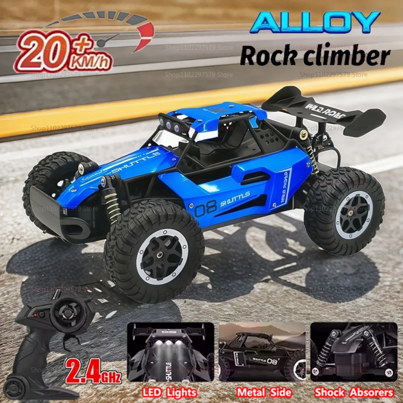 2WD 1:16 RC Off Road Cars 20KM/H With LED Lights Remote Control Car High Speed Drift Monster 2x2 Outdoor Truck for Kid Adult Toy
2WD 1:16 RC Off Road Cars 20KM/H With LED Lights Remote Control Car High Speed Drift Monster 2x2 Outdoor Truck for Kid Adult Toy