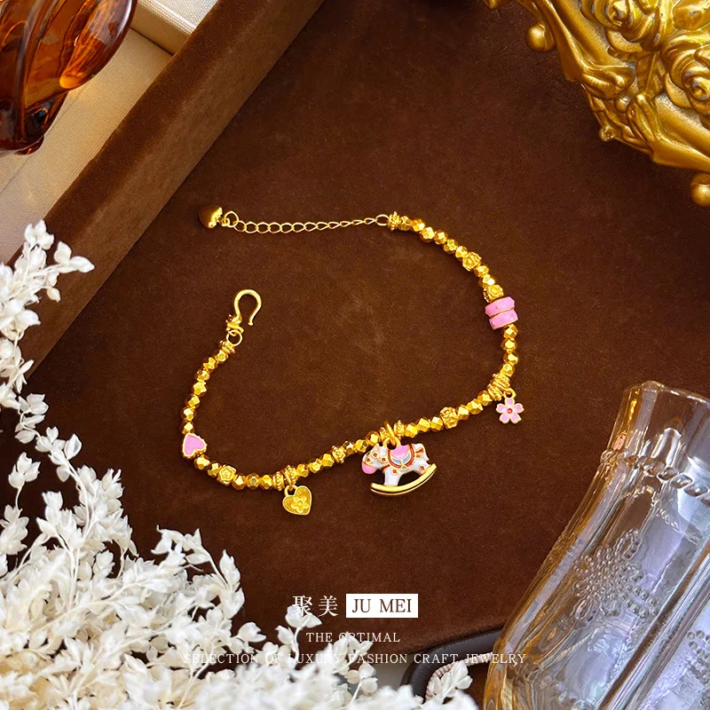 Золотой браслет для женщин из настоящего золота 9999 пробы (24K), в том же стиле, что и в магазине, с кристаллами, роскошное ювелирное украшение, подарок.
Золотой браслет для женщин из настоящего золота 9999 пробы (24K), в том же стиле, что и в магазине, с кристаллами, роскошное ювелирное украшение, подарок.