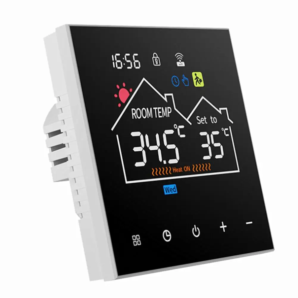 Energy Management 86*86*40 MM Touch Control Thermostat Remote Access Thermostat Energy Efficiency LCD Touch Screen
Energy Management 86*86*40 MM Touch Control Thermostat Remote Access Thermostat Energy Efficiency LCD Touch Screen