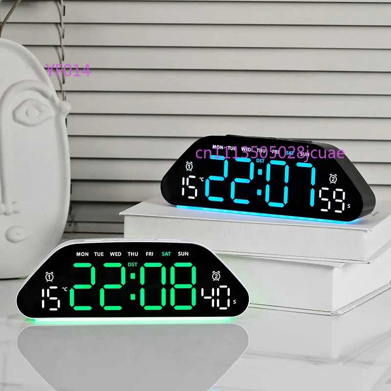 Minimalist LED Electronic Alarm Clock Silent Living Room Wall Large Screen Digital With Temperature Humidity Display
Minimalist LED Electronic Alarm Clock Silent Living Room Wall Large Screen Digital With Temperature Humidity Display