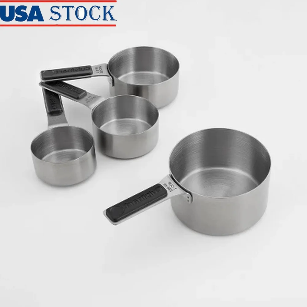4pc Stainless Steel Magnetic Measuring Cups Set Nesting Design Dishwasher Safe Heavy Duty Kitchen Tools Home Chefs 
4pc Stainless Steel Magnetic Measuring Cups Set Nesting Design Dishwasher Safe Heavy Duty Kitchen Tools Home Chefs