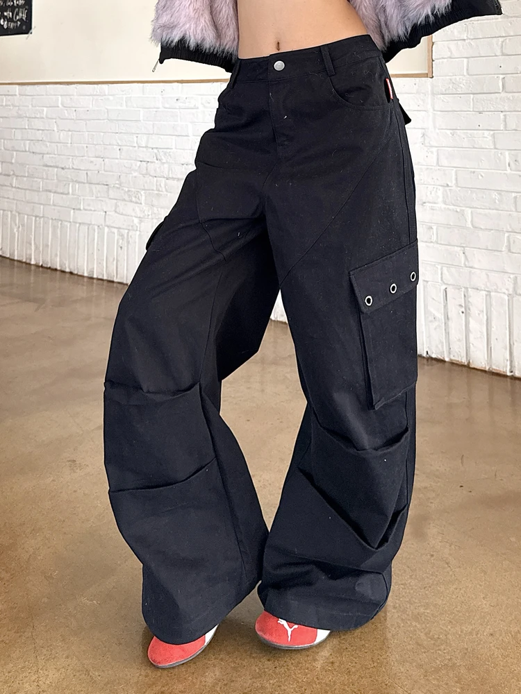 American Sle High Waist Loose Leg Cargo Pants Women's Autumn Casual Straight Leg Trousers Multi kets Workwear
American Sle High Waist Loose Leg Cargo Pants Women's Autumn Casual Straight Leg Trousers Multi kets Workwear