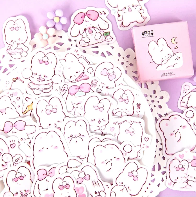 45 pcs/box Cute rabbit daily Kawaii Decoration Stickers Planner Scrapbooking Stationery Korean Diary Stickers
45 pcs/box Cute rabbit daily Kawaii Decoration Stickers Planner Scrapbooking Stationery Korean Diary Stickers