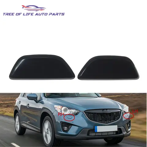 For Mazda CX-5 CX5 2012 2013 2014 2015 2016 2017 Front Bumper Headlight Headlamp Washer Nozzle Cover Cap KD49-51-8H1 KD49-51-8G1
