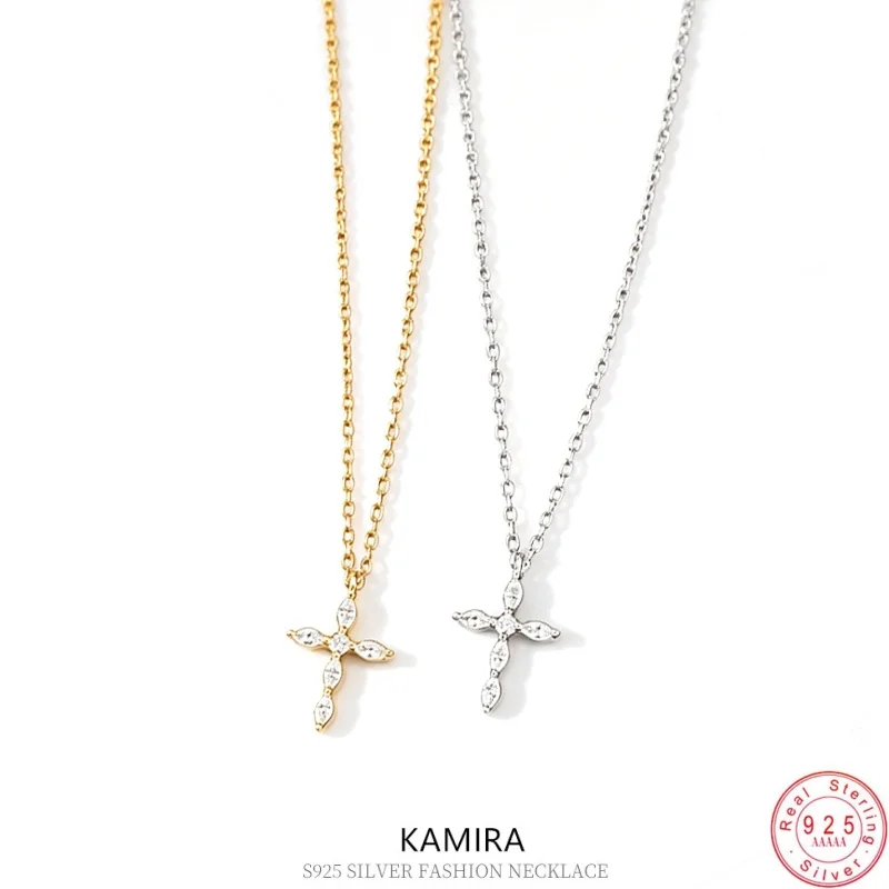 KAMIRA 925 Sterling Silver CZ Cross Pendant Necklace Dainty Marquise Zircon Chain Necklace Minimalist Jewelry for Women
KAMIRA 925 Sterling Silver CZ Cross Pendant Necklace Dainty Marquise Zircon Chain Necklace Minimalist Jewelry for Women