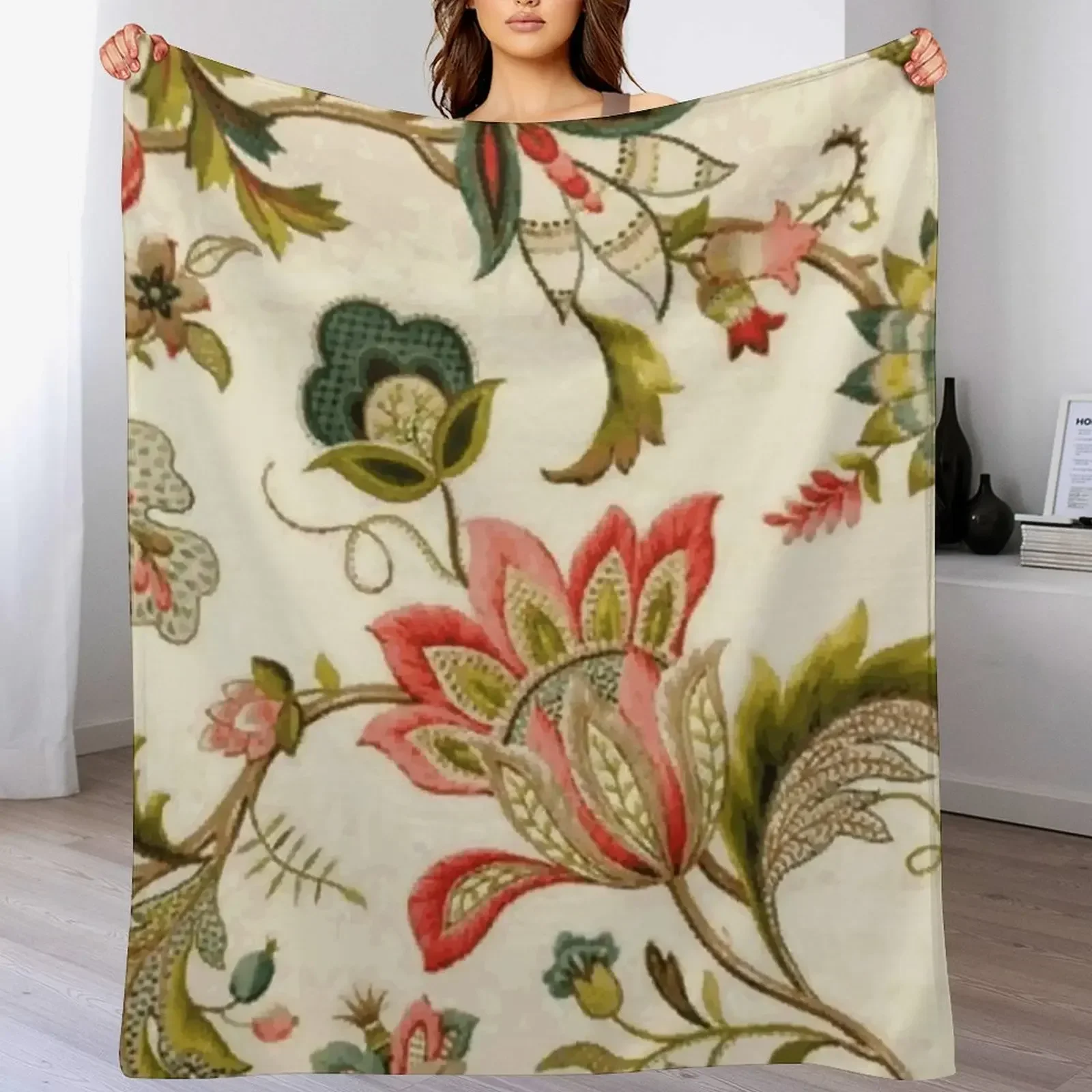 Jacobean Floral Crewel Embroidery Pattern Digital Art Vector Painting Throw Blanket Soft Plaid For Decorative Sofa Blankets
Jacobean Floral Crewel Embroidery Pattern Digital Art Vector Painting Throw Blanket Soft Plaid For Decorative Sofa Blankets