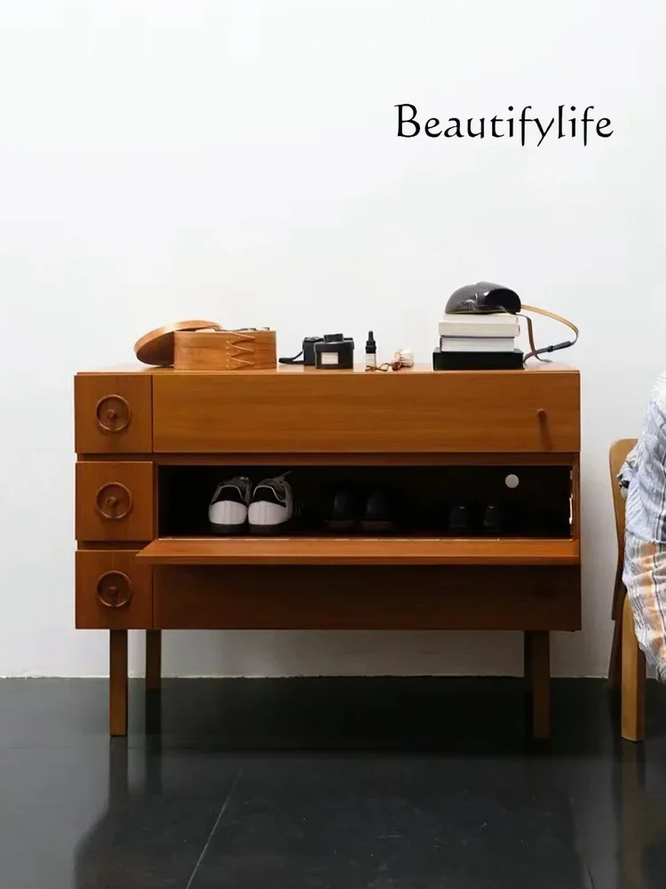 Modern retro solid wood door-to-door storage shoe cabinet simple household storage medium antique three-layer
Modern retro solid wood door-to-door storage shoe cabinet simple household storage medium antique three-layer