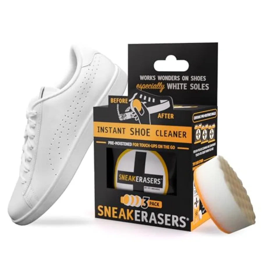 SneakERASERS Instant Sneaker Cleaner Sponge, Effective Shoe Cleaning for White Sneakers, Tennis Shoes
SneakERASERS Instant Sneaker Cleaner Sponge, Effective Shoe Cleaning for White Sneakers, Tennis Shoes