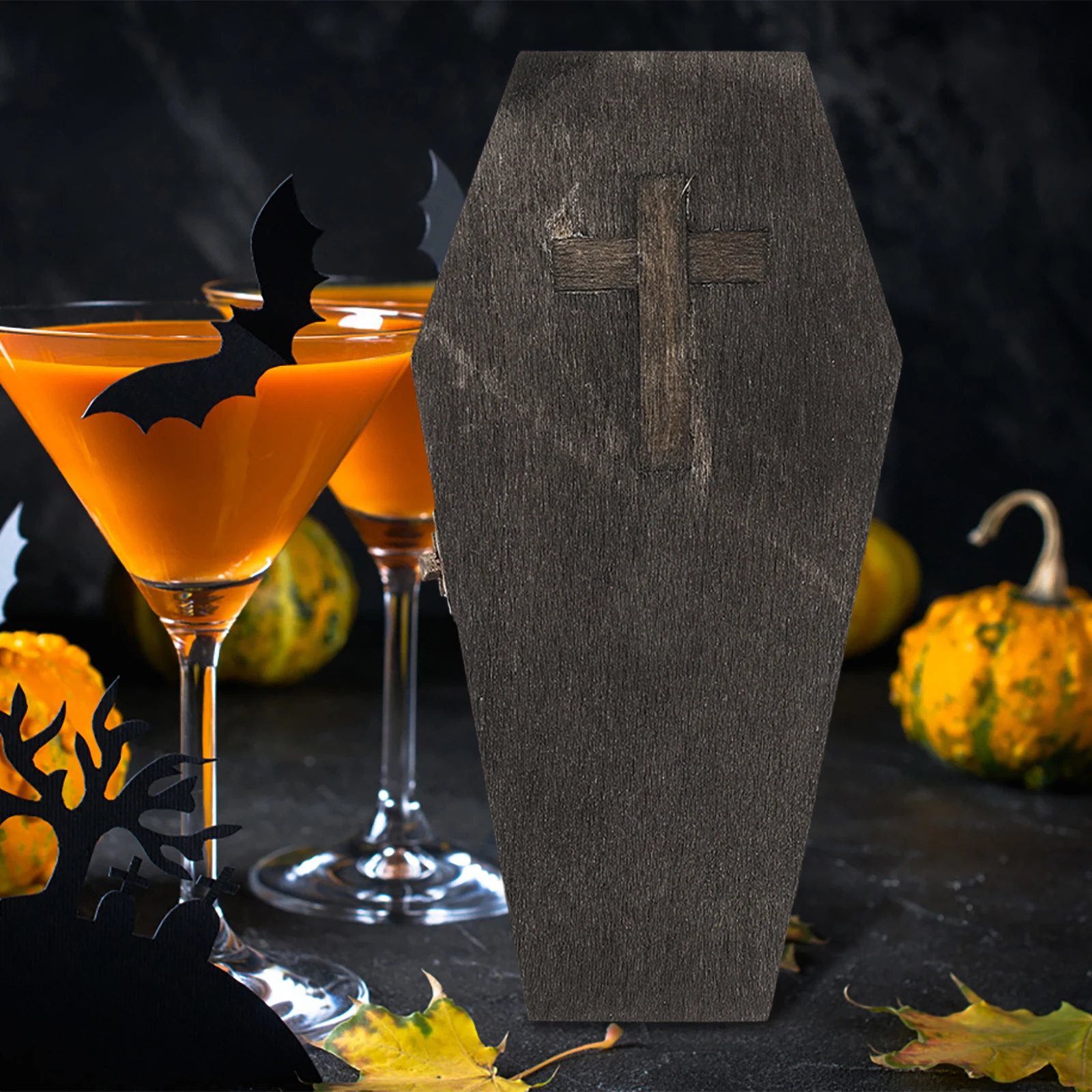 Compact Coffin Shaped Jewelry Box Lightweight Wood Travel Case for Trinkets Ring Holder Halloween Party Decor Accessory
Compact Coffin Shaped Jewelry Box Lightweight Wood Travel Case for Trinkets Ring Holder Halloween Party Decor Accessory