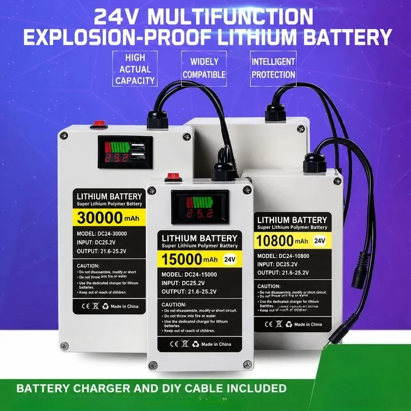 24V Lithium Battery Pack for Solar Street Light Monitoring Medical Equipment Power Supply Rechargeable Mobile Power Supply
24V Lithium Battery Pack for Solar Street Light Monitoring Medical Equipment Power Supply Rechargeable Mobile Power Supply