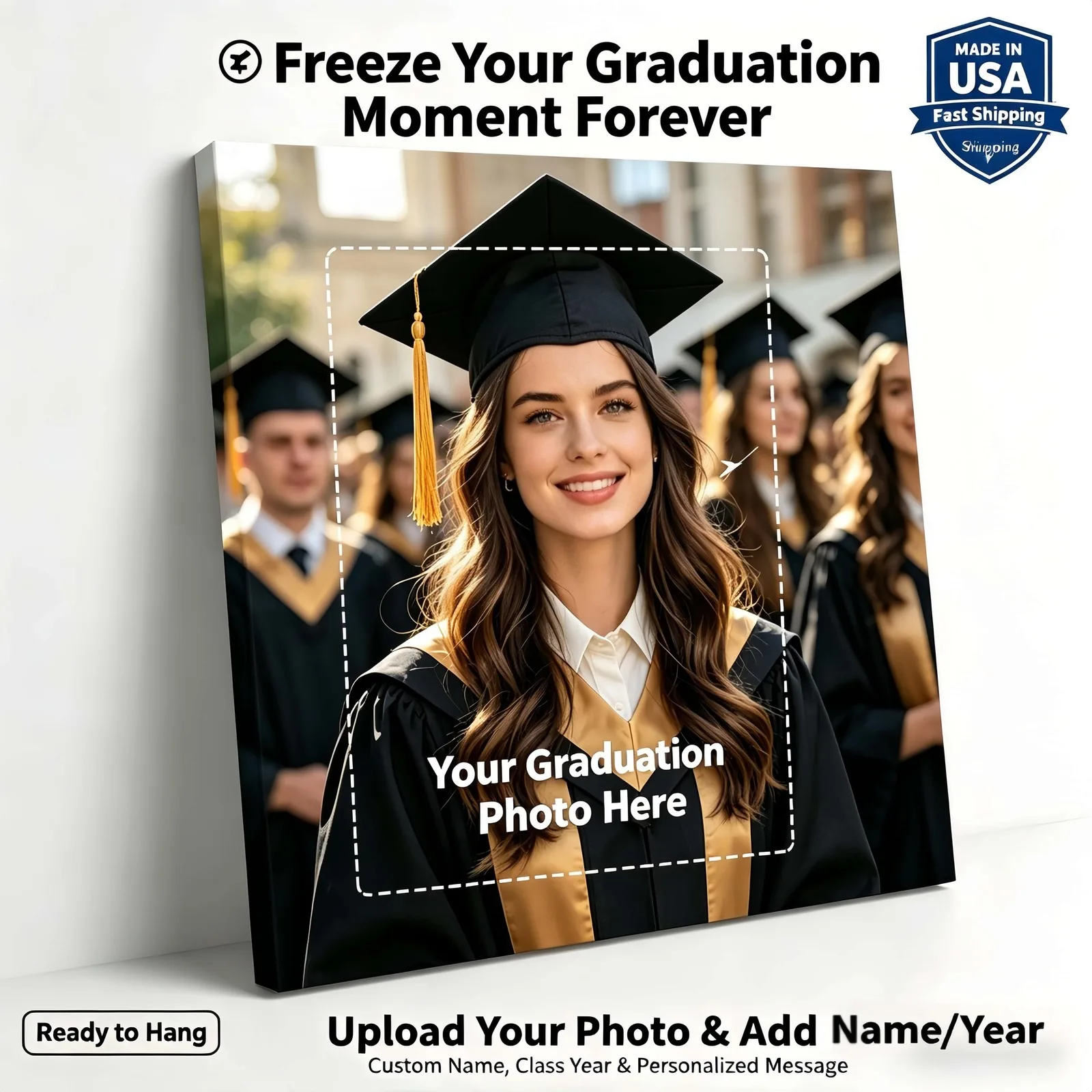 Graduation Keepsake Custom Photo Text Thickened Frameless Canvas Wall Decor
Graduation Keepsake Custom Photo Text Thickened Frameless Canvas Wall Decor