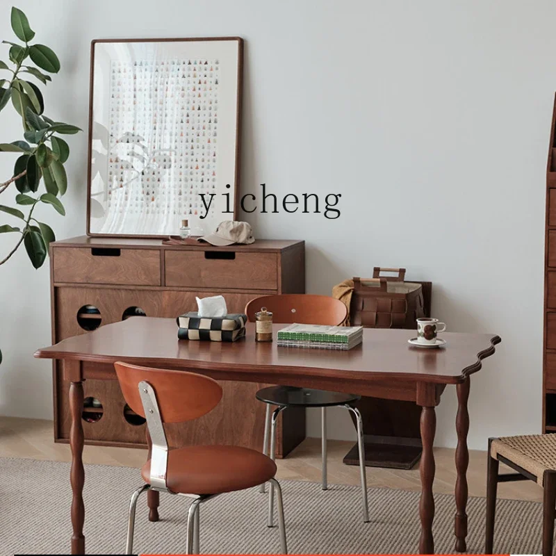 XL Solid Wood Dining Table French Retro Petal Small Apartment Home Rectangular
XL Solid Wood Dining Table French Retro Petal Small Apartment Home Rectangular