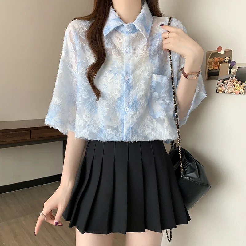 Design Sensation Hollow out Summer 2025 New Women's Sun Protection irt Large Size Casual Sle Polyester Fiber Long Sve
Design Sensation Hollow out Summer 2025 New Women's Sun Protection irt Large Size Casual Sle Polyester Fiber Long Sve