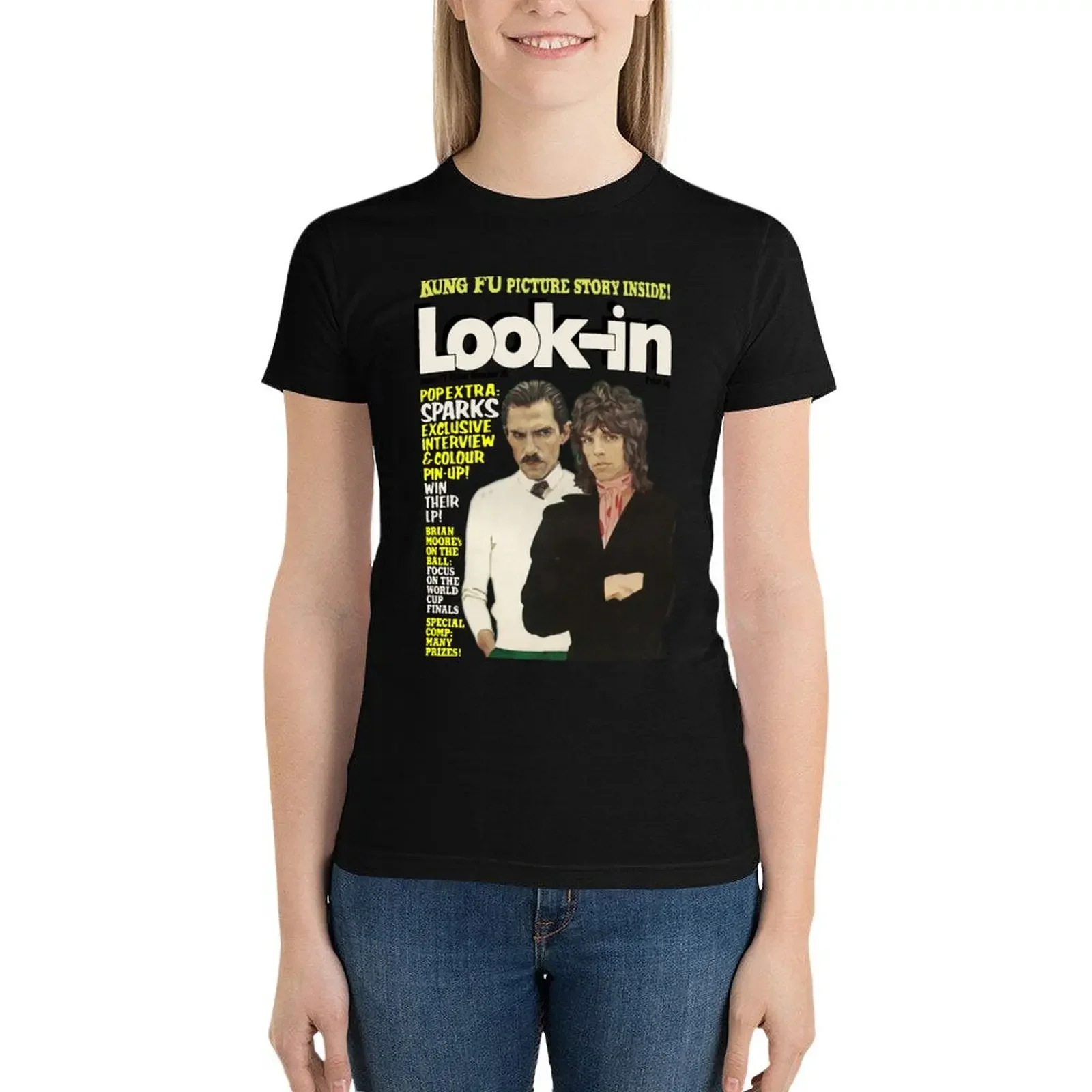 SPARKS T-Shirt cute tops Female clothing graphic t-shirts for Women 
SPARKS T-Shirt cute tops Female clothing graphic t-shirts for Women