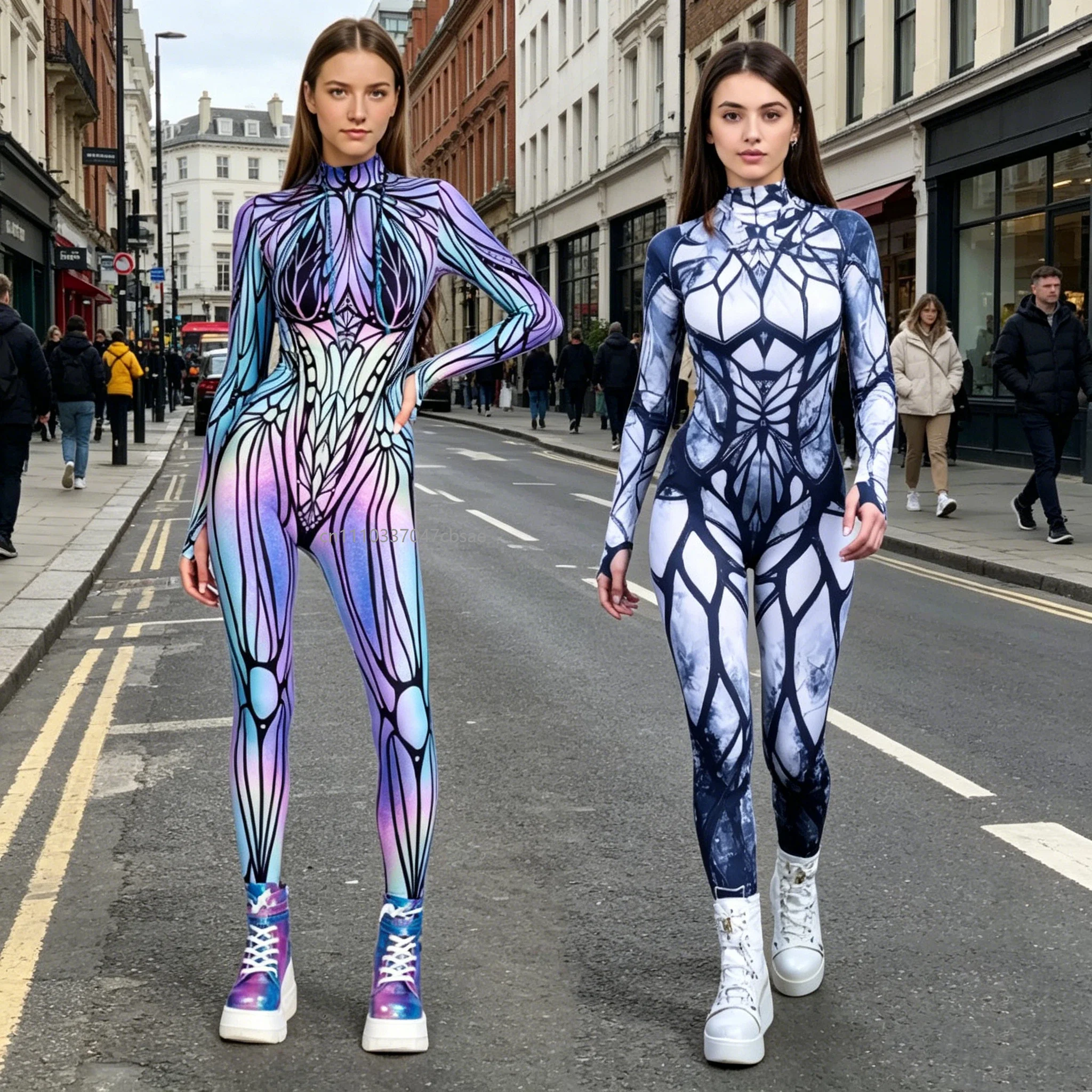 Women Butterfly Pattern Colorful Jumpsuit Halloween Party Shows Armor Zentai Suit Rompers Gothic Monster Rainbow Bodysuit 2026
Women Butterfly Pattern Colorful Jumpsuit Halloween Party Shows Armor Zentai Suit Rompers Gothic Monster Rainbow Bodysuit 2026
