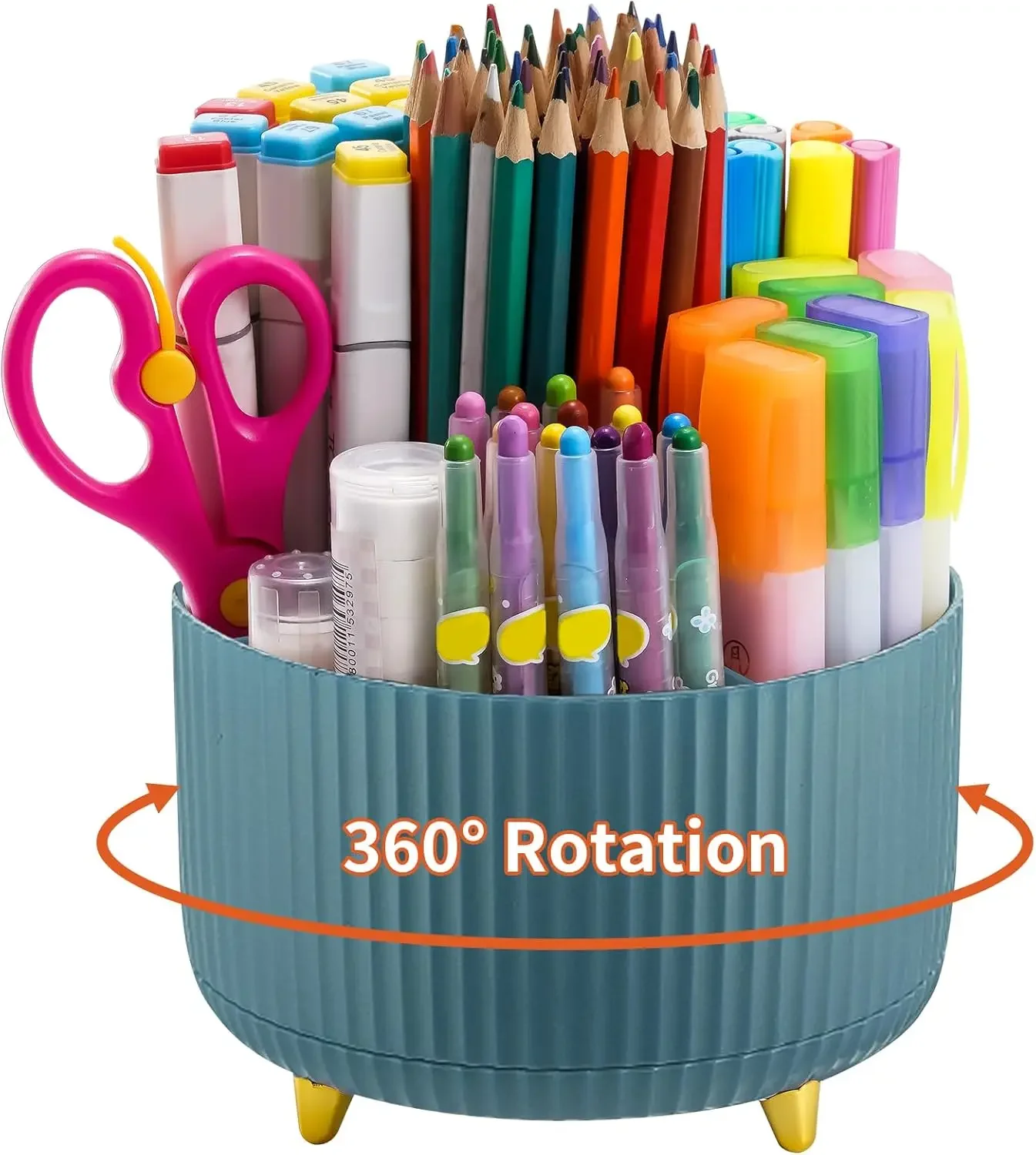 Desk Organizer, 360-Degree Rotating Pen Holder for Desk with 5 Compartments Pencil Organizer, Storage Box Caddy for Office, Home
Desk Organizer, 360-Degree Rotating Pen Holder for Desk with 5 Compartments Pencil Organizer, Storage Box Caddy for Office, Home