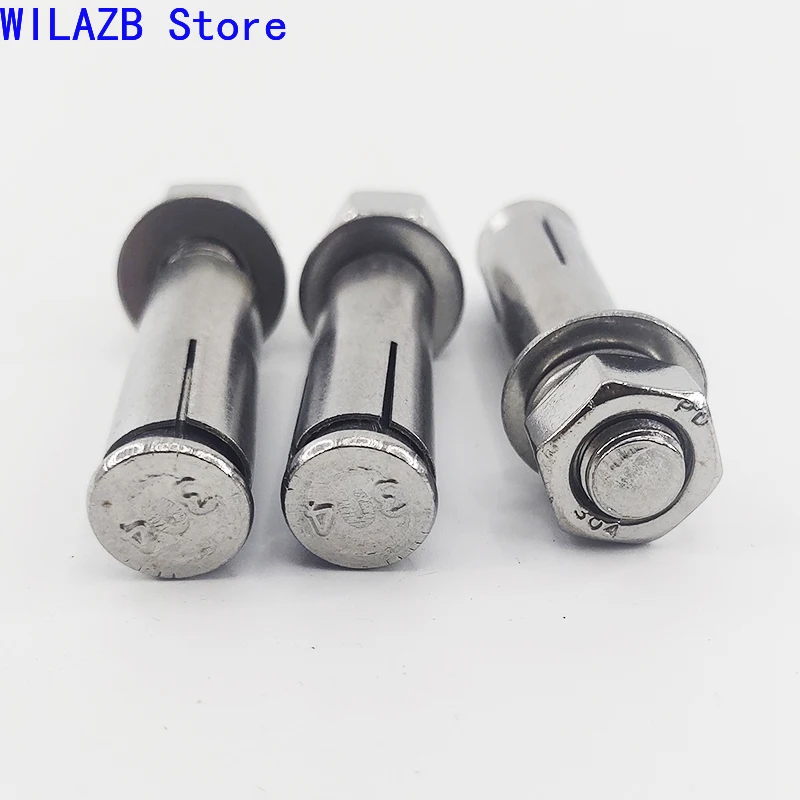2/3Pcs M6-M12 304 Stainless Steel Hex Head Sleeve Anchor Expansion Screws 50-150mm Concrete Bolts Hook Bolt Set Home Improvement
2/3Pcs M6-M12 304 Stainless Steel Hex Head Sleeve Anchor Expansion Screws 50-150mm Concrete Bolts Hook Bolt Set Home Improvement