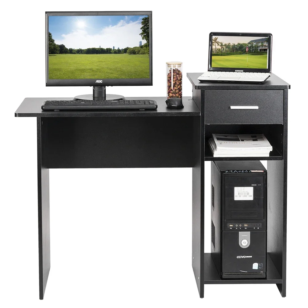 High-quality Computer Desk with Drawer, desk with drawers and large storage capacity, Easily hold display, host and keyboard
High-quality Computer Desk with Drawer, desk with drawers and large storage capacity, Easily hold display, host and keyboard