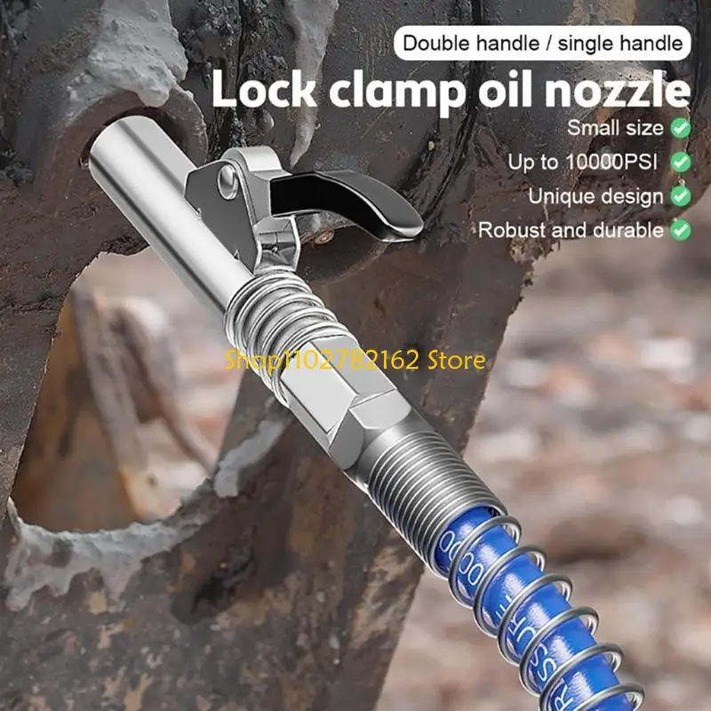 547B Grease Guns Coupler 10000PSI Working Pressure Quick Release Coupler with Easy to Lock Handle for 1/8" NPT Grease Guns
547B Grease Guns Coupler 10000PSI Working Pressure Quick Release Coupler with Easy to Lock Handle for 1/8" NPT Grease Guns