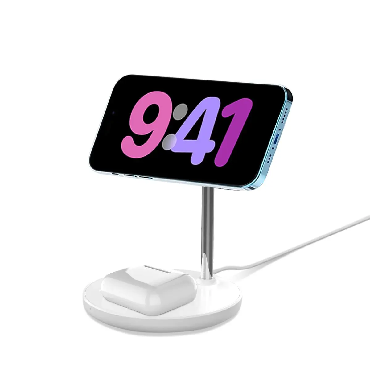 holder til telefon 200 2-in-1 Magnetic Wireless Charger Stand Compatible with iPhone 15/14/13/12 Series/Airpods 2/3/Pro (White)
holder til telefon 200 2-in-1 Magnetic Wireless Charger Stand Compatible with iPhone 15/14/13/12 Series/Airpods 2/3/Pro (White)