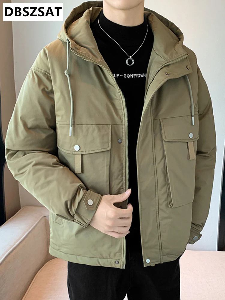 Winter Big Pockets Men's Parka Warm Jacket 2022 New Solid Hooded Windbreaker Zipper Coat Thick Cotton Padded Thermal Parkas
Winter Big Pockets Men's Parka Warm Jacket 2022 New Solid Hooded Windbreaker Zipper Coat Thick Cotton Padded Thermal Parkas