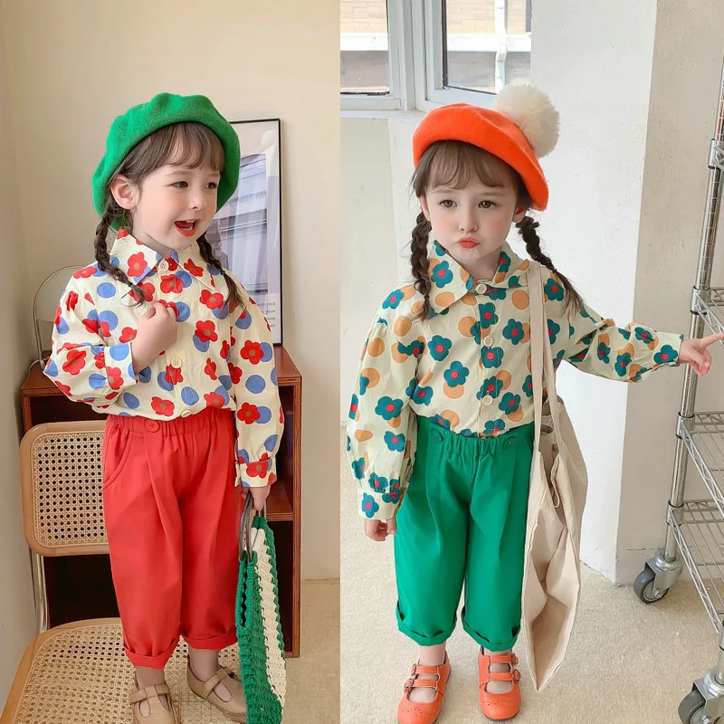 Casual Baby and Girls Cotton Floral Single-breasted Shirt Tops+Twill Canvas Pants Suit Kids 2PCS Outfits Child Outerwear 2-8 Yrs
Casual Baby and Girls Cotton Floral Single-breasted Shirt Tops+Twill Canvas Pants Suit Kids 2PCS Outfits Child Outerwear 2-8 Yrs