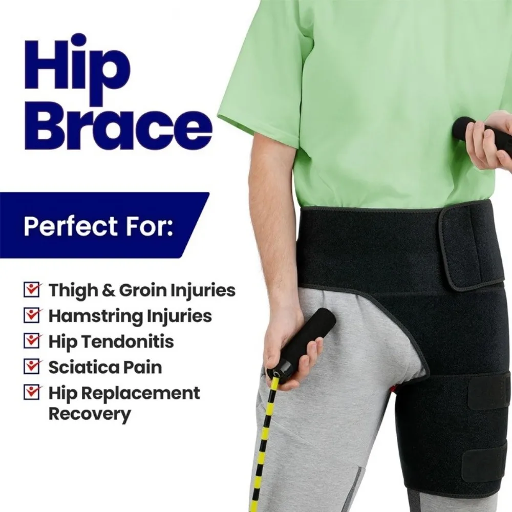 Support Belt Anti-strain Hip Support Belt Protective Breathable Groin Support Compression Adjustable Thigh Strap Sports
Support Belt Anti-strain Hip Support Belt Protective Breathable Groin Support Compression Adjustable Thigh Strap Sports