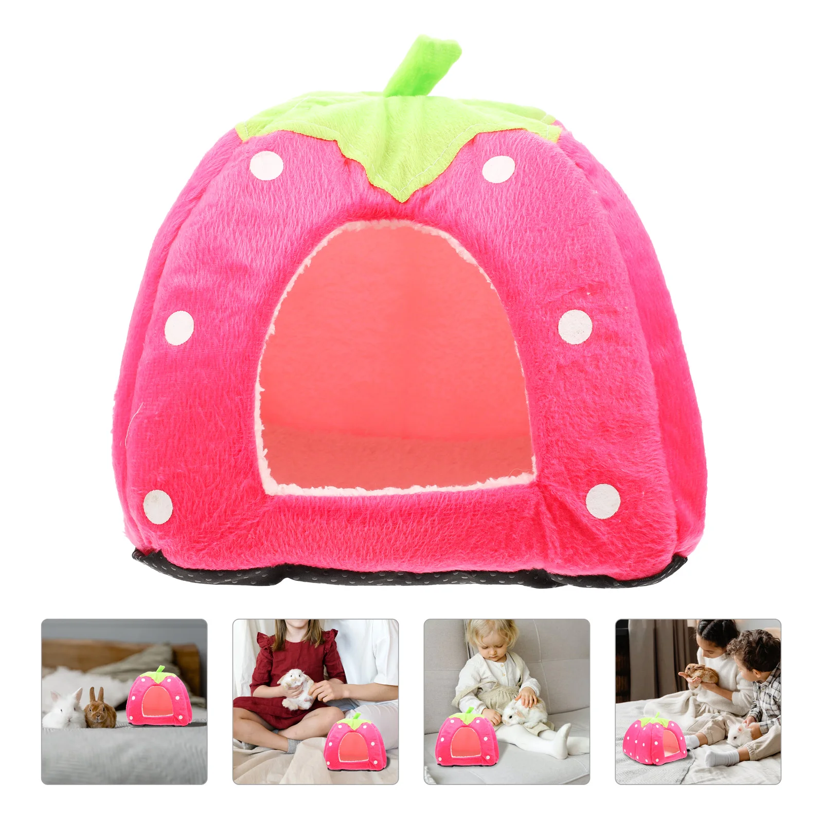 Strawberry Nest Tent Multifunctional Hamster House Shelter Decorative Adorable Hideout Cloth Beds for Small Animals
Strawberry Nest Tent Multifunctional Hamster House Shelter Decorative Adorable Hideout Cloth Beds for Small Animals