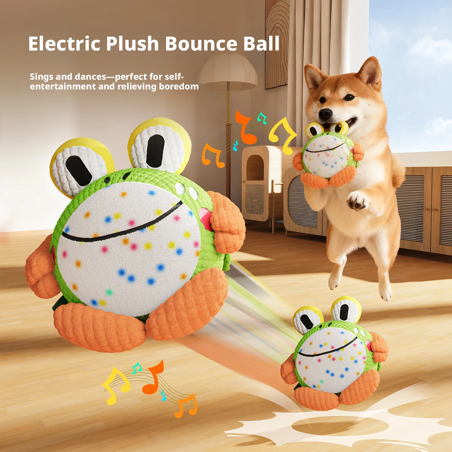 SHINEKNOT Dog toys, pet relaxation, electric jumping ball, bite resistant and noise making toys, removable and washable
SHINEKNOT Dog toys, pet relaxation, electric jumping ball, bite resistant and noise making toys, removable and washable
