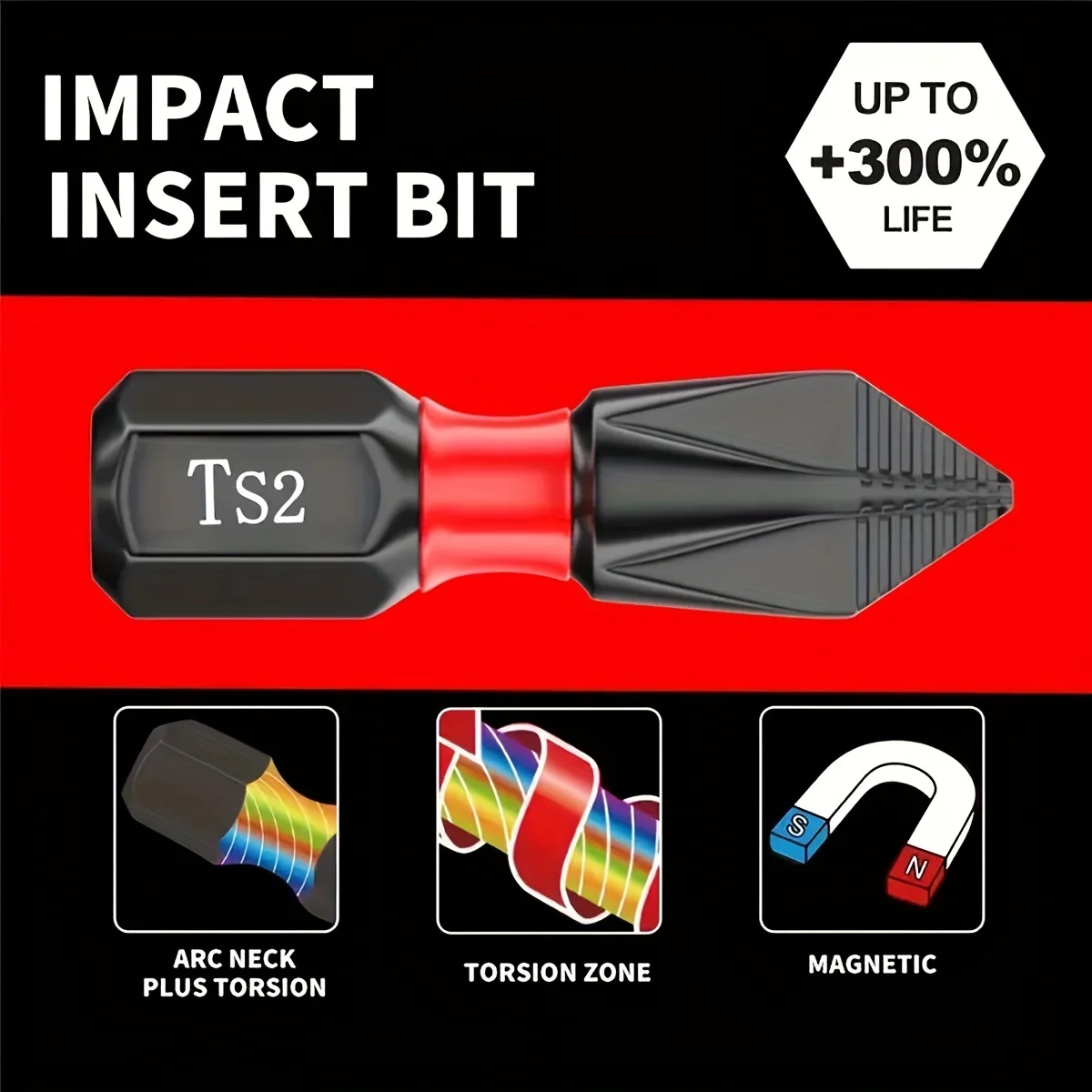 TINSOL 25mm Tungsten Steel Magnetic Non-slip Extended Batch Head Hex Shank Electric Screwdriver Batch Bit for Hand Drill Impact
TINSOL 25mm Tungsten Steel Magnetic Non-slip Extended Batch Head Hex Shank Electric Screwdriver Batch Bit for Hand Drill Impact