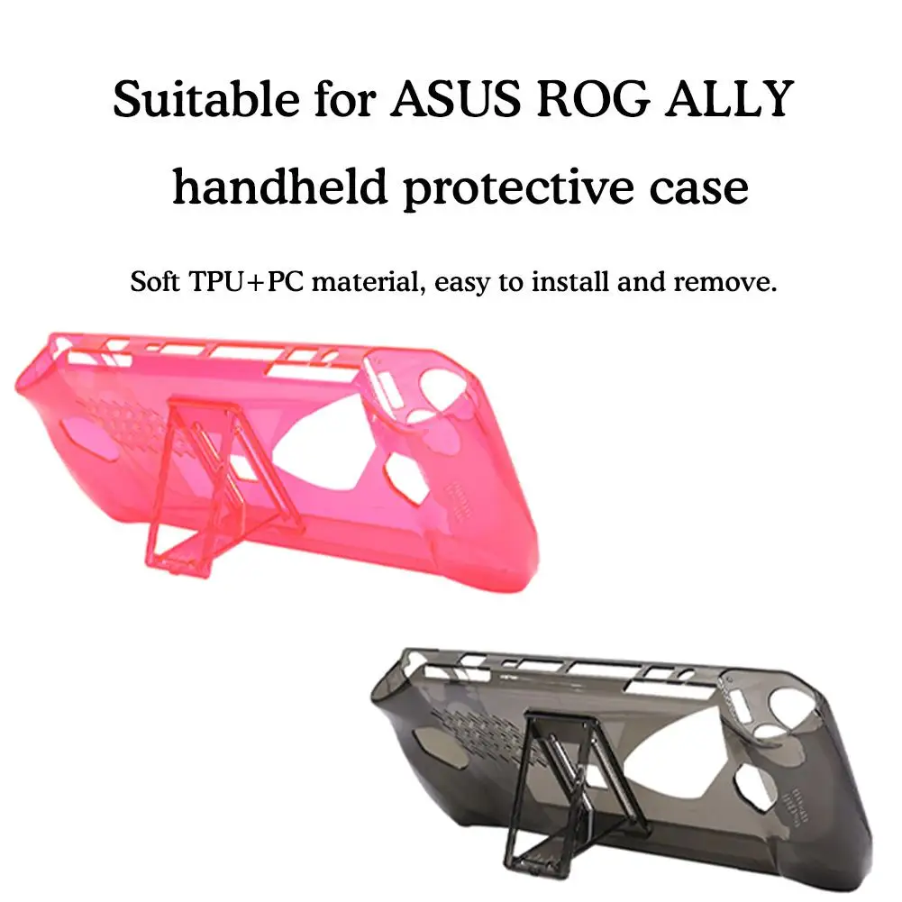 Прозрачный чехол с кронштейном-подставкой для игровой консоли Asus ROG Ally, мягкий защитный чехол из ТПУ + ПК, игровые аксессуары C5I3
Прозрачный чехол с кронштейном-подставкой для игровой консоли Asus ROG Ally, мягкий защитный чехол из ТПУ + ПК, игровые аксессуары C5I3