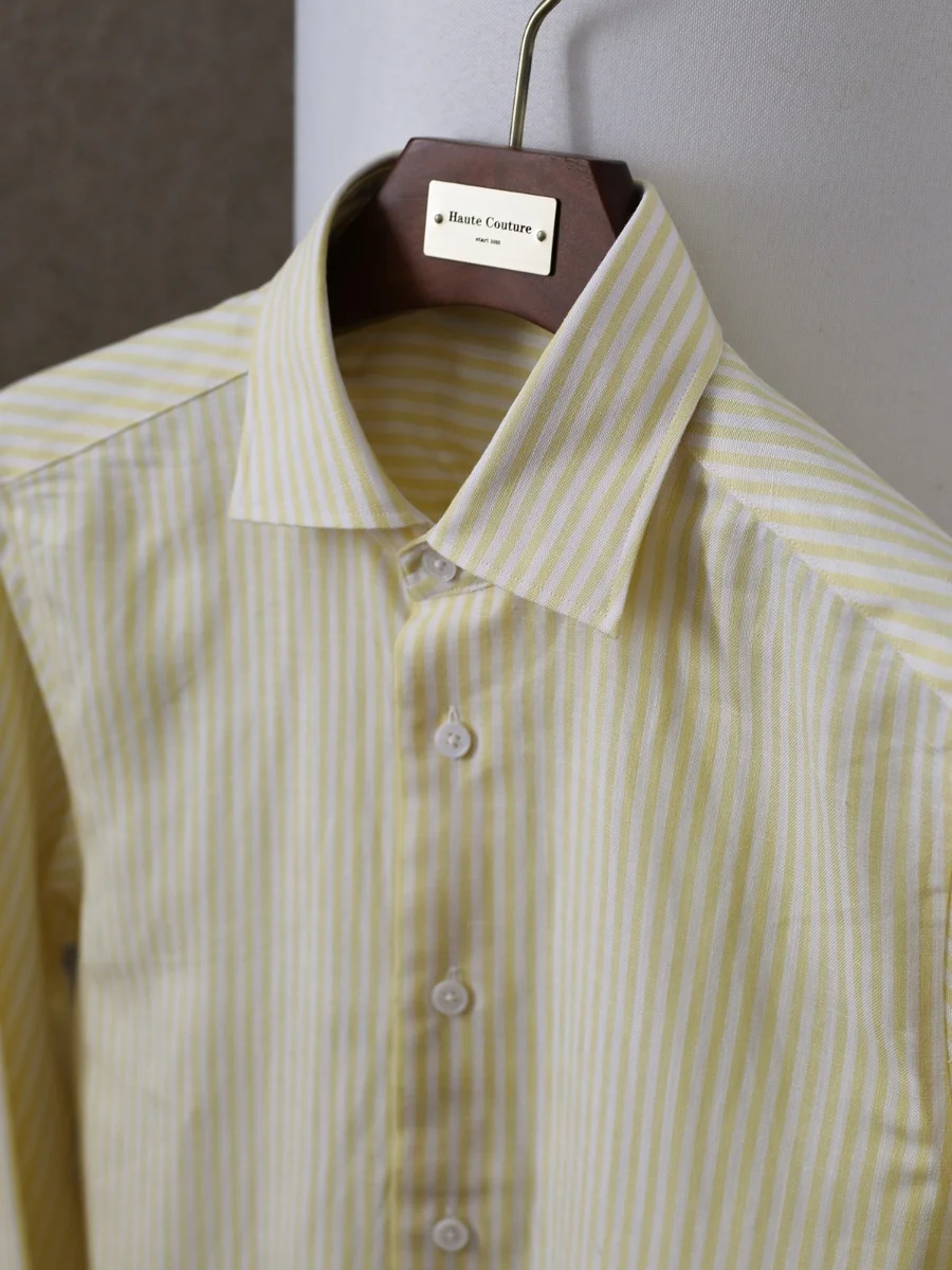 Elegant Italian Style Sun Gentleman Shirt British Casual Holiday Preppy Linen Silk Shirt Breathable Slim Fit Urban Fashion Lo...
Elegant Italian Style Sun Gentleman Shirt British Casual Holiday Preppy Linen Silk Shirt Breathable Slim Fit Urban Fashion Lo...