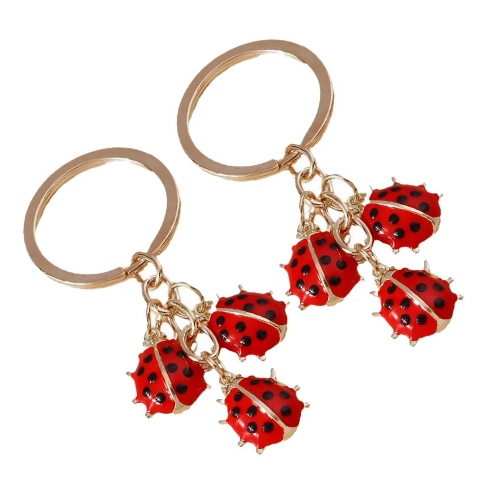 2 Pcs Ladybug Accessories Keychain Car Pendant Charming Holder Ornament Bag Hanging Red Girl
2 Pcs Ladybug Accessories Keychain Car Pendant Charming Holder Ornament Bag Hanging Red Girl