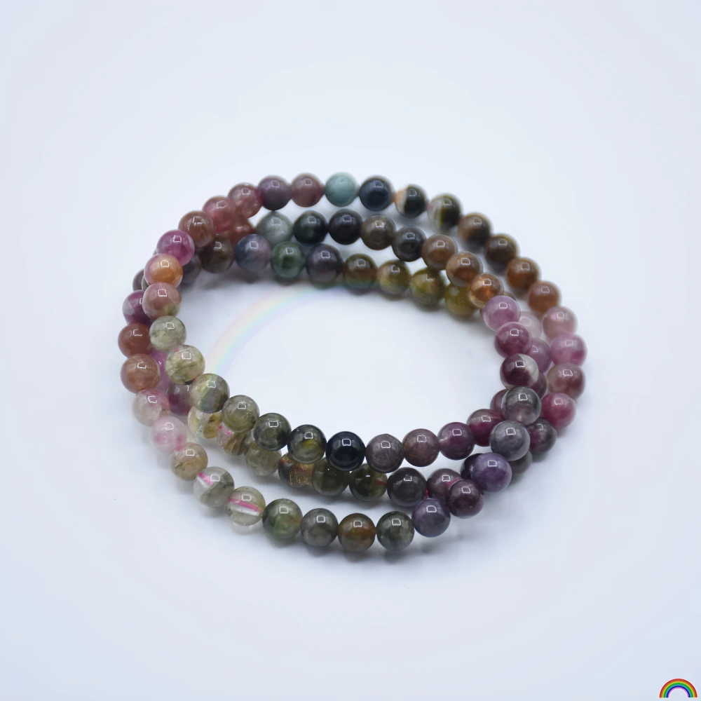 Natural tourmaline 6mm three circle bracelet, Bixia flowing shadow candy color gradient gemstone multi circle jewelry Rwbuy
Natural tourmaline 6mm three circle bracelet, Bixia flowing shadow candy color gradient gemstone multi circle jewelry Rwbuy