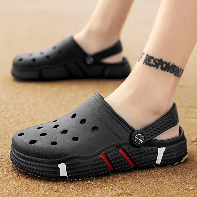 Unisex Clogs Garden Shoes Women Lightweight Non Slip Slides Men Slippers Casual Hollow Out Beach Sandals adult's footwear 2025
Unisex Clogs Garden Shoes Women Lightweight Non Slip Slides Men Slippers Casual Hollow Out Beach Sandals adult's footwear 2025