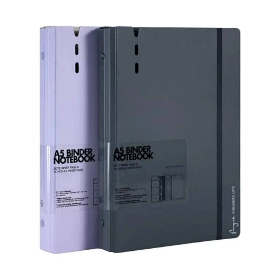 A5 Binder 6 Ring Notebook with Dividers Refillable Planner Binder with Pockets, Refill Paper Include Planning Square Ruled and
A5 Binder 6 Ring Notebook with Dividers Refillable Planner Binder with Pockets, Refill Paper Include Planning Square Ruled and