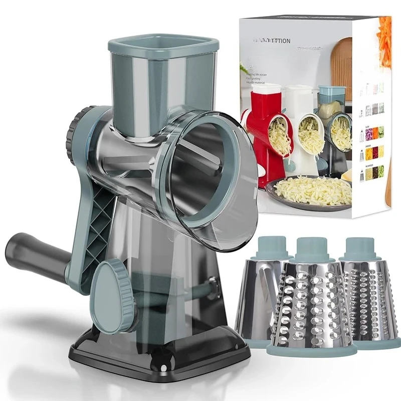 3 in 1 Grinder Cheese Vegetable Shredder Clear Rotary Cheese Grater Versatile Manual Vegetable Slicer Peanut Nuts
3 in 1 Grinder Cheese Vegetable Shredder Clear Rotary Cheese Grater Versatile Manual Vegetable Slicer Peanut Nuts