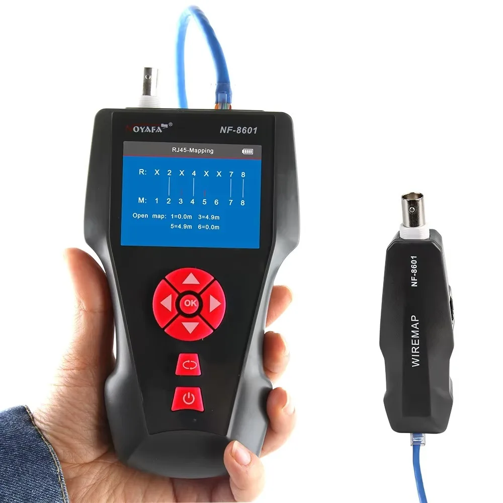 Noyafa NF-8601 Network Tester PoE PING Wire Test Instrument
Noyafa NF-8601 Network Tester PoE PING Wire Test Instrument