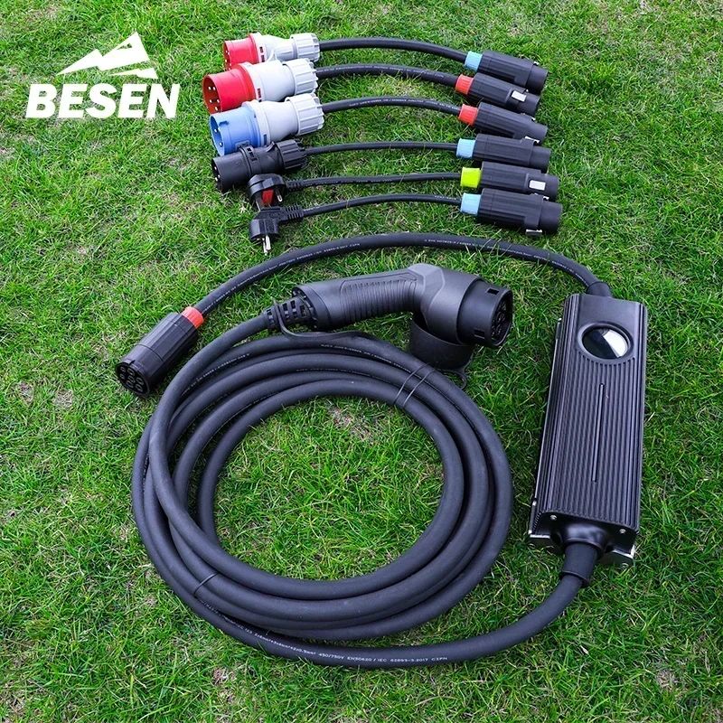 BESEN PORTABLE EV CHARGING STATION ON BOARD EV CHARGER with Schuko UK CEE plug option
BESEN PORTABLE EV CHARGING STATION ON BOARD EV CHARGER with Schuko UK CEE plug option