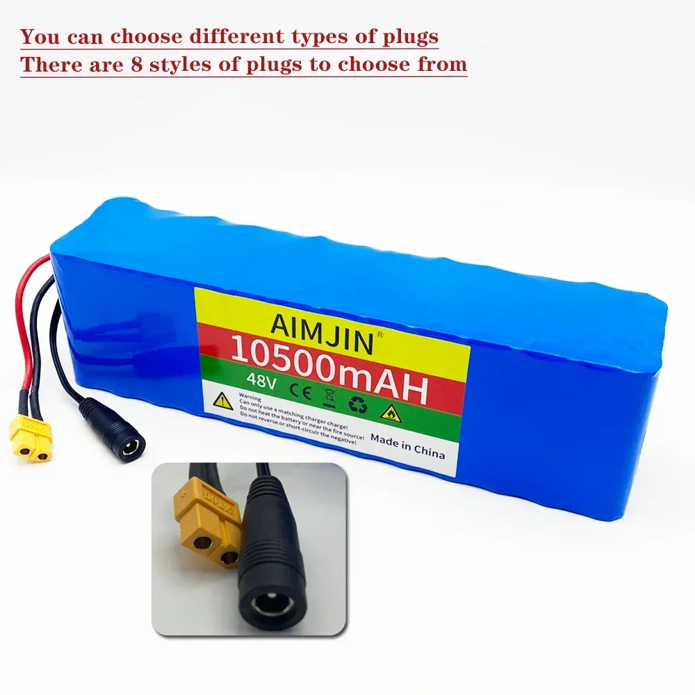 48V 10.5Ah High Capacity Lithium-ion 13S3P Battery Pack - 1000W BMS Rechargeable for 54.6V E-bike Electric Scooter Bicycle
48V 10.5Ah High Capacity Lithium-ion 13S3P Battery Pack - 1000W BMS Rechargeable for 54.6V E-bike Electric Scooter Bicycle
