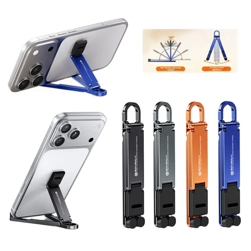 Mini Keychain Phone Stand Portable Foldable Mobile Phone Holder Adjustable Triangle Stable Desk Stand For All Smartphones
Mini Keychain Phone Stand Portable Foldable Mobile Phone Holder Adjustable Triangle Stable Desk Stand For All Smartphones