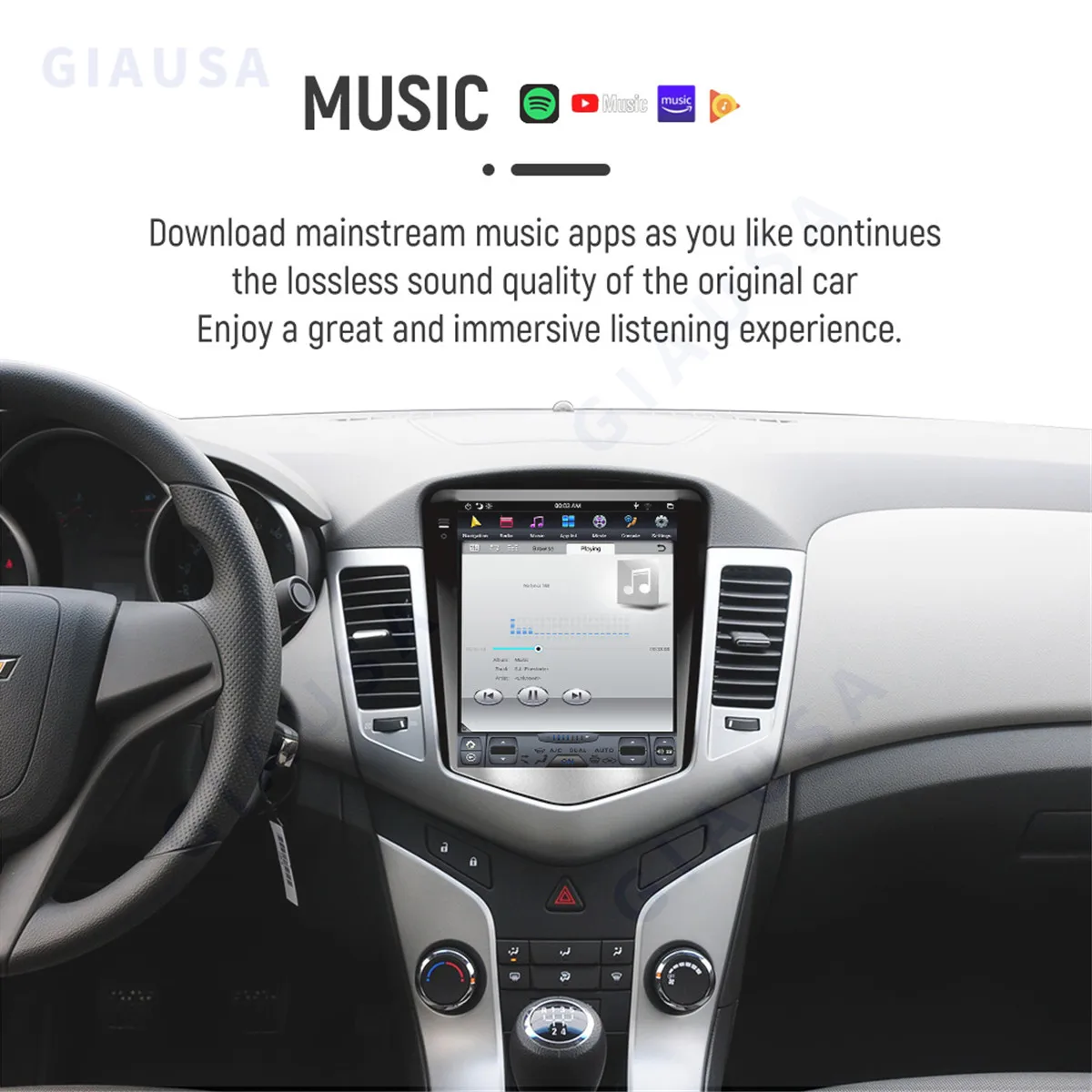 Car Radio For Chevrolet Cruze 2009-2013 Multimedia Player GPS Navigation Screen For Carplay Android Auto Head Unit
Car Radio For Chevrolet Cruze 2009-2013 Multimedia Player GPS Navigation Screen For Carplay Android Auto Head Unit