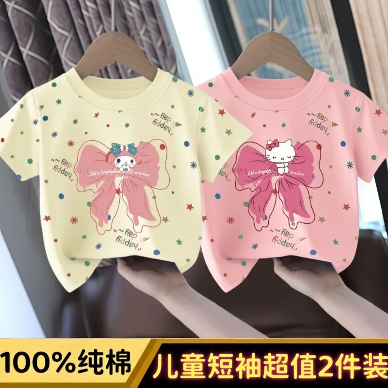 My Melody Anime Kawaii Sanrio Ins Baby Short Sleeve Shirt Cute Cartoon Fashionable Cotton Hoodie Top Clothes Gifts for Kids
My Melody Anime Kawaii Sanrio Ins Baby Short Sleeve Shirt Cute Cartoon Fashionable Cotton Hoodie Top Clothes Gifts for Kids