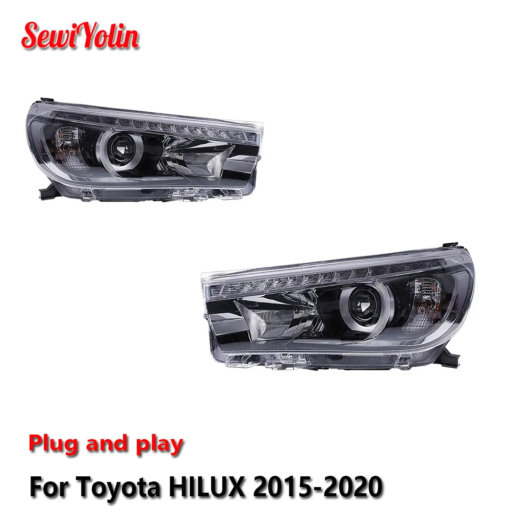 Car LED Headlight Light Assemblies For Toyota HILUX 2015-2020 Auto Fog DRL Brake Turn Signal Lamp Plug and Play
Car LED Headlight Light Assemblies For Toyota HILUX 2015-2020 Auto Fog DRL Brake Turn Signal Lamp Plug and Play