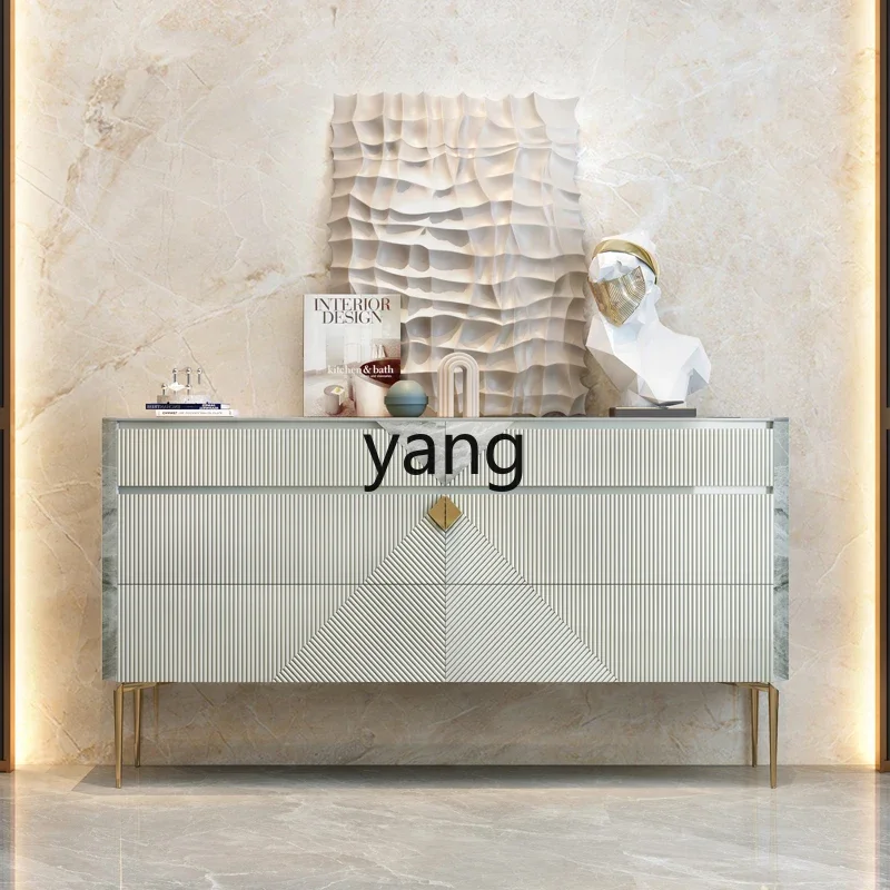 LH Rock Slab Chest of Drawers Entryway Living Room Storage Console Cabinet with Six Drawers Modern Light Luxury Minimalist
LH Rock Slab Chest of Drawers Entryway Living Room Storage Console Cabinet with Six Drawers Modern Light Luxury Minimalist