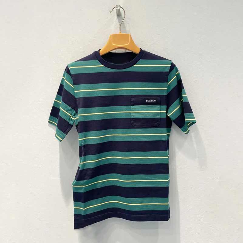 Повседневная круглая футболка в полоску Ne ort Sve для молодых девушек, свободная посадка, модная утягивающая корейская одежда для поездок на работу
Повседневная круглая футболка в полоску Ne ort Sve для молодых девушек, свободная посадка, модная утягивающая корейская одежда для поездок на работу