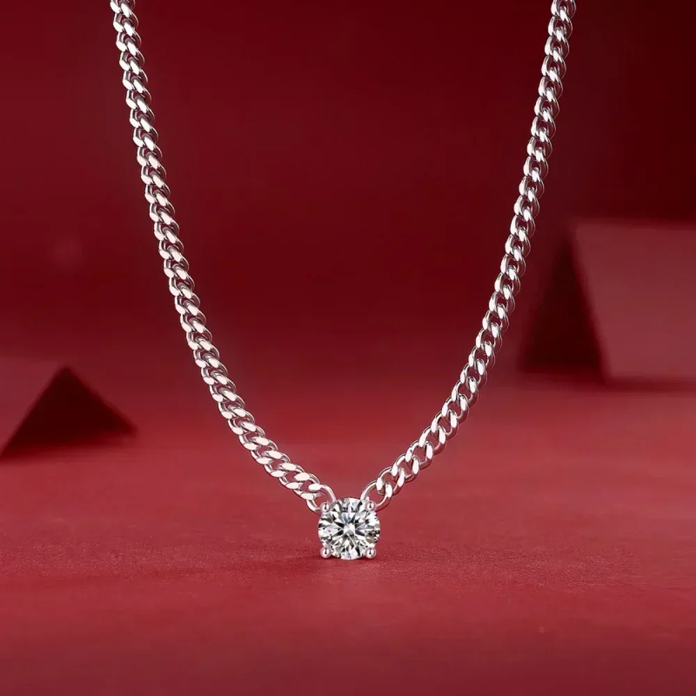 LinkerLove 1/2/3ct Moissanite Cuban Pendent Necklace for Women Hip Hop S925 Sterling Silver Diamond Necklace Trendy Jewelry Gift
LinkerLove 1/2/3ct Moissanite Cuban Pendent Necklace for Women Hip Hop S925 Sterling Silver Diamond Necklace Trendy Jewelry Gift